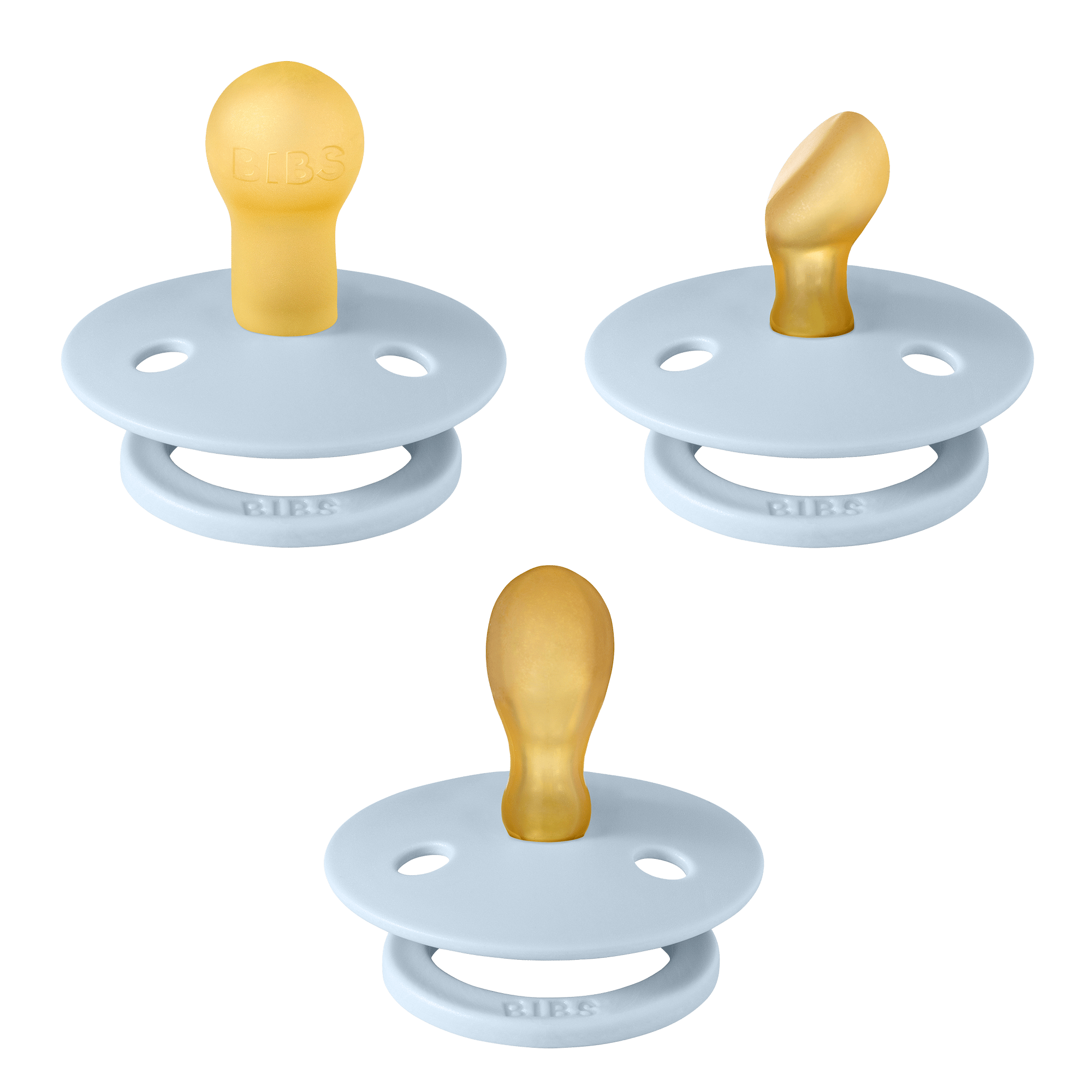 bibs try it collection 3pk naturgummi (farge: ivory)