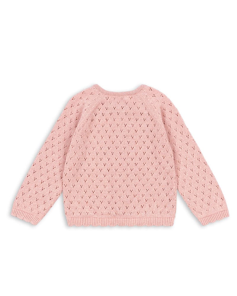 Cardigan Strikket m/ Glitter - Øko Bomull | Hannah Cardigan