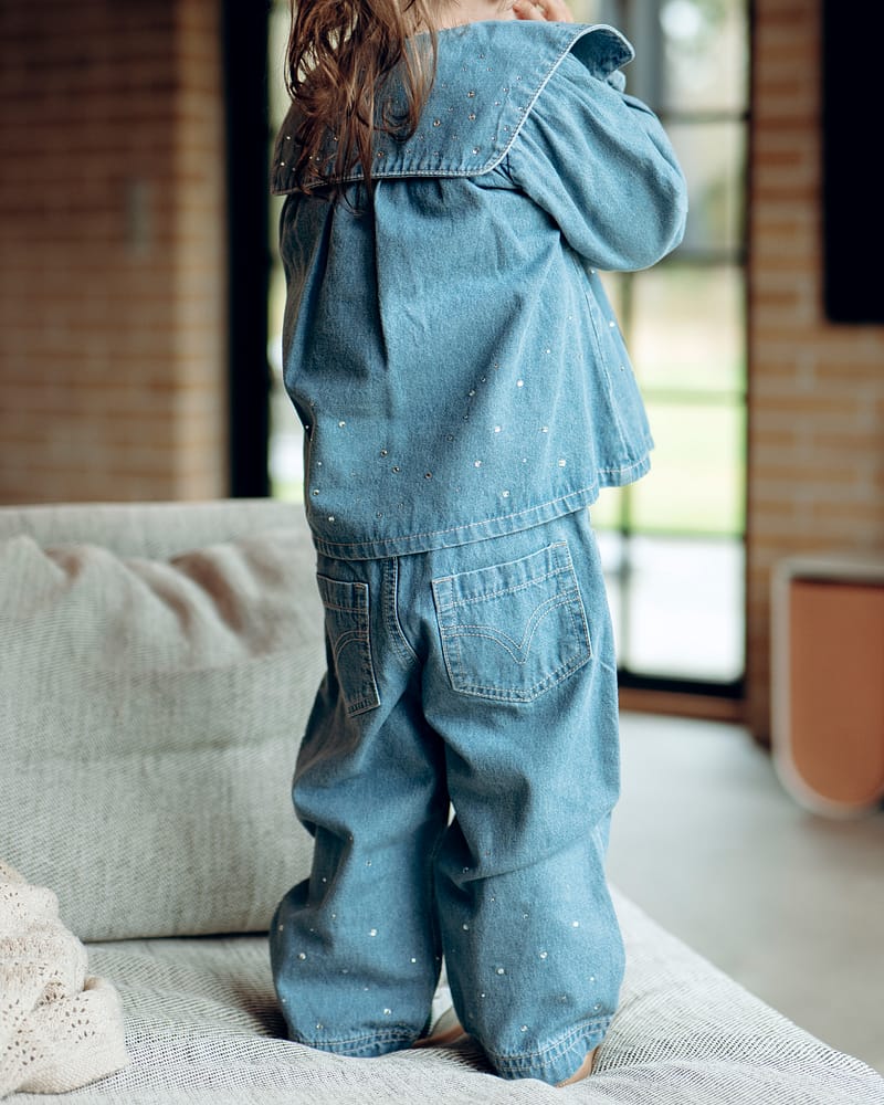 Denim Bukse Barn - 100 % bomull | HCTheresa Denim w.studs