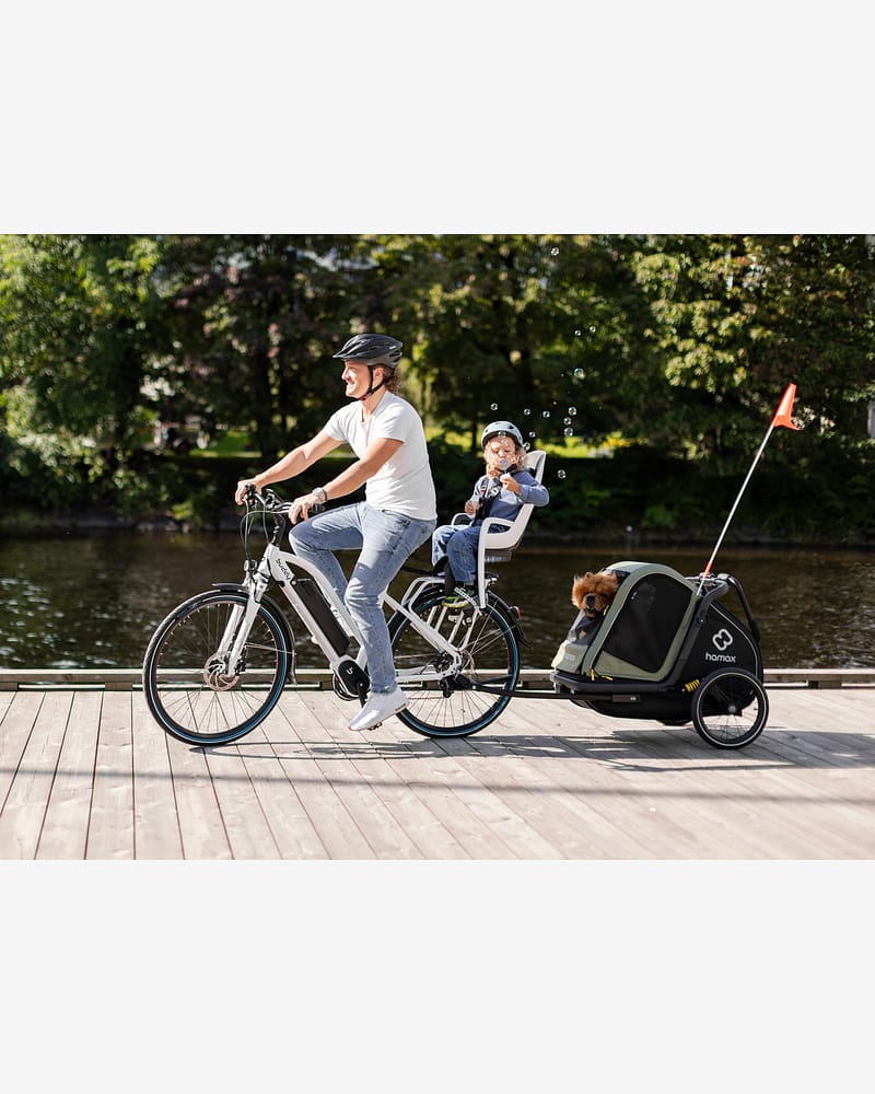 Caress Sykkelsete - Montert på Bagasjebrett | Hamax Caress Child Bike Seat, Rack Mounted