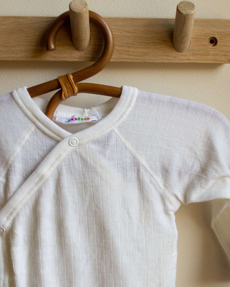 Omslagsbody - 100% Merinoull - Rib - Basic