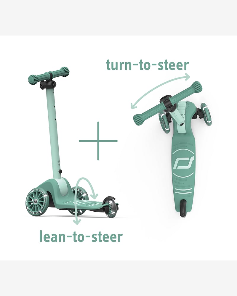 Scoot and Ride Highwaykick 3S Sparkesykkel - med LEDlys i hjul | Barn 3år+