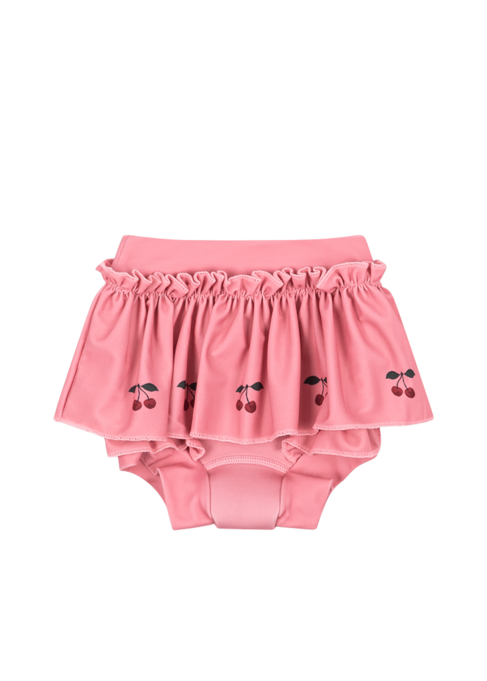Badetruse Baby M/ Skjørt – Holder badepleien på plass | Bobbi Frill Swim Shorts, Rosa - Mahogany Rose