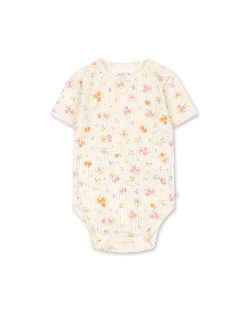 Body Kortermet - 100% Øko Bomull, Pointelle | Minnie Short Sleeve Body