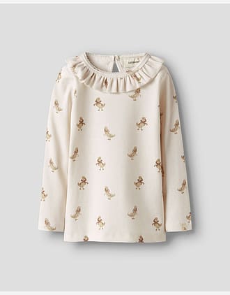 Trøye Langermet M/ Blonder Barn - Ribb, Øko TENCEL | LAVO LOA LS SLIM TOP LIL