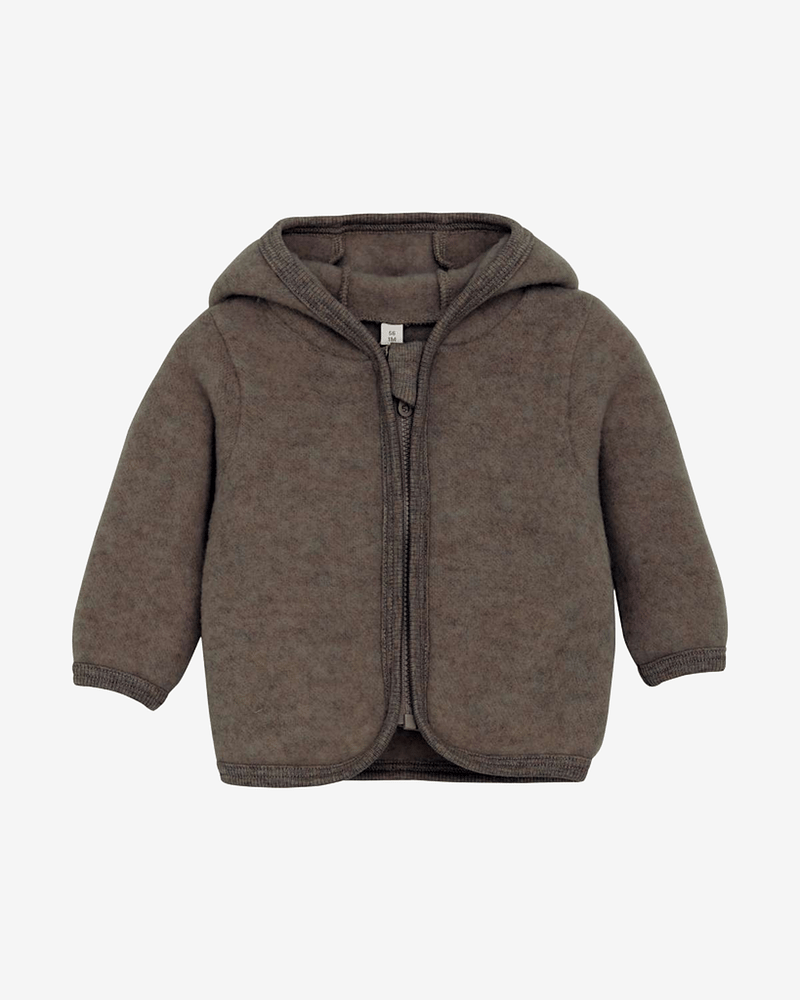 Ulljakke i ullfleece - Varm, 100% Merino | Jacket Ears Wool Fleece