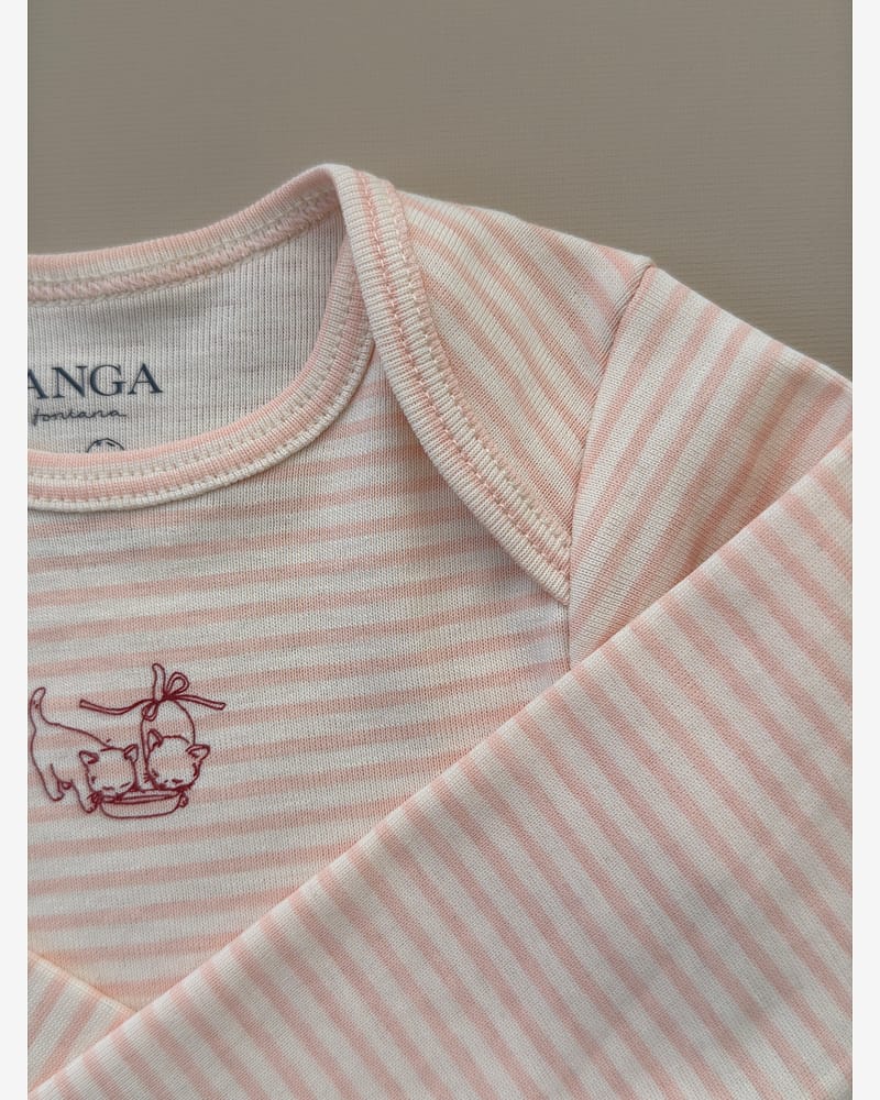 3pk. Body m/ Konvolutt Hals - 100% Øko Bomull | Fio Body - Gavepakke