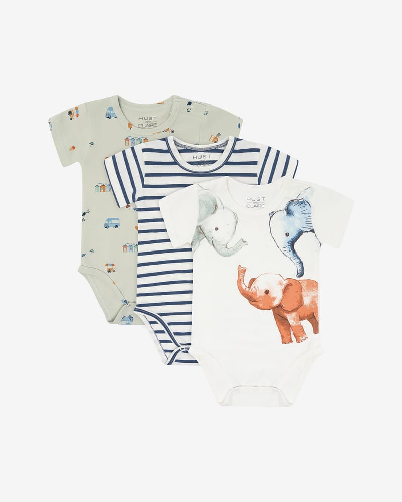Body med Print 3pk - 95% Bomull, 5% Elastan | HCBertram