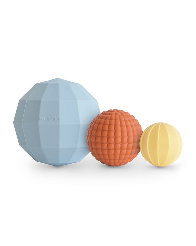 Babyleke i silikon 3pk - Aktivitetsball