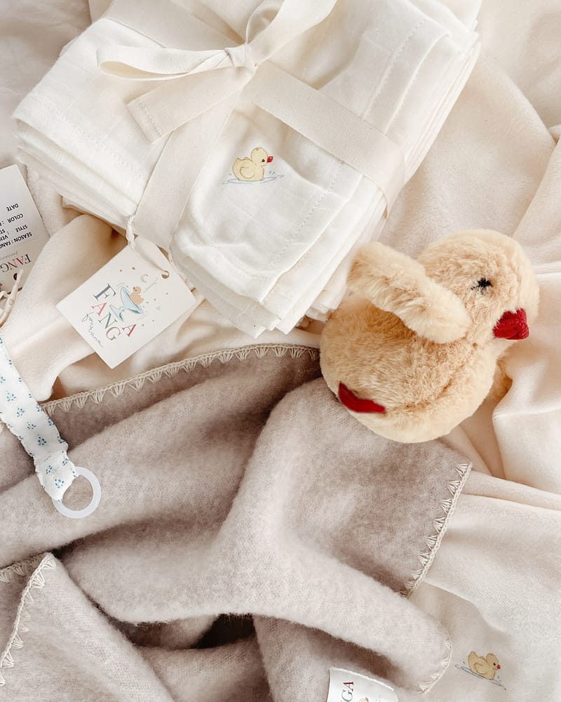 Gulpekluter 10pk - 100% Øk. Musselin - 65 x 65 cm | Nuvoli