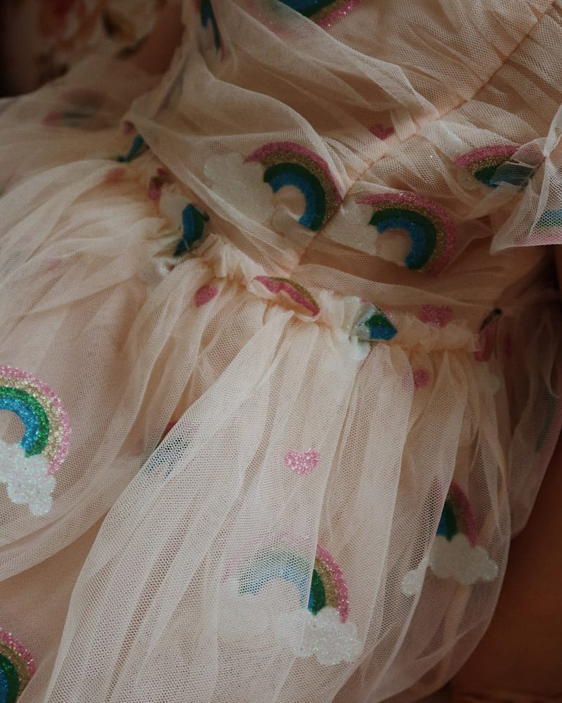 Tyllkjole m/ Glitter Print | Tullie Dress