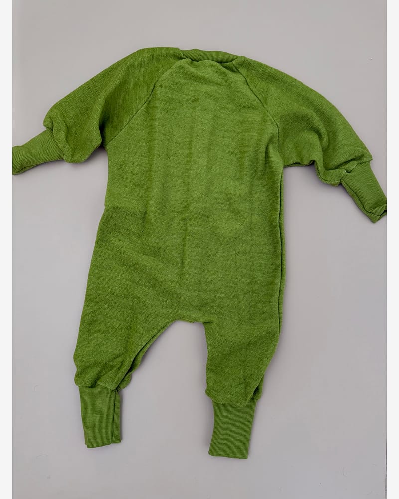 Pysjamas uten Føtter i ullfrotte - ubehandlet ull