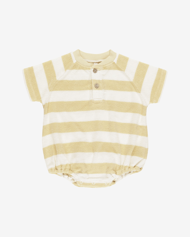 Romper Baby - Terrystoff i Øko Bomull | Terry Henley Romper