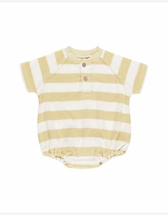 Romper Baby - Terrystoff i Øko Bomull | Terry Henley Romper