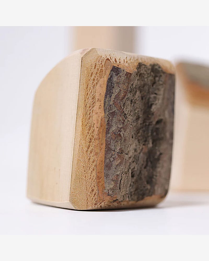 Treklosser med bark, Store 15stk - Barn 0år+ | Natural Blocks