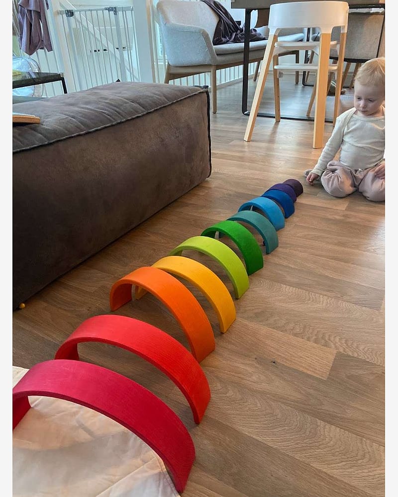 Regnbue Stor Orginal - Stableleke i Tre | Montessori Leker