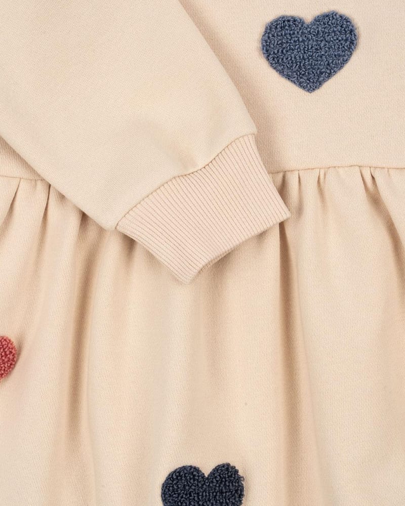 Kjole Barn med Print - 100% Øk. Bomull - Lou Terry Sweat Dress