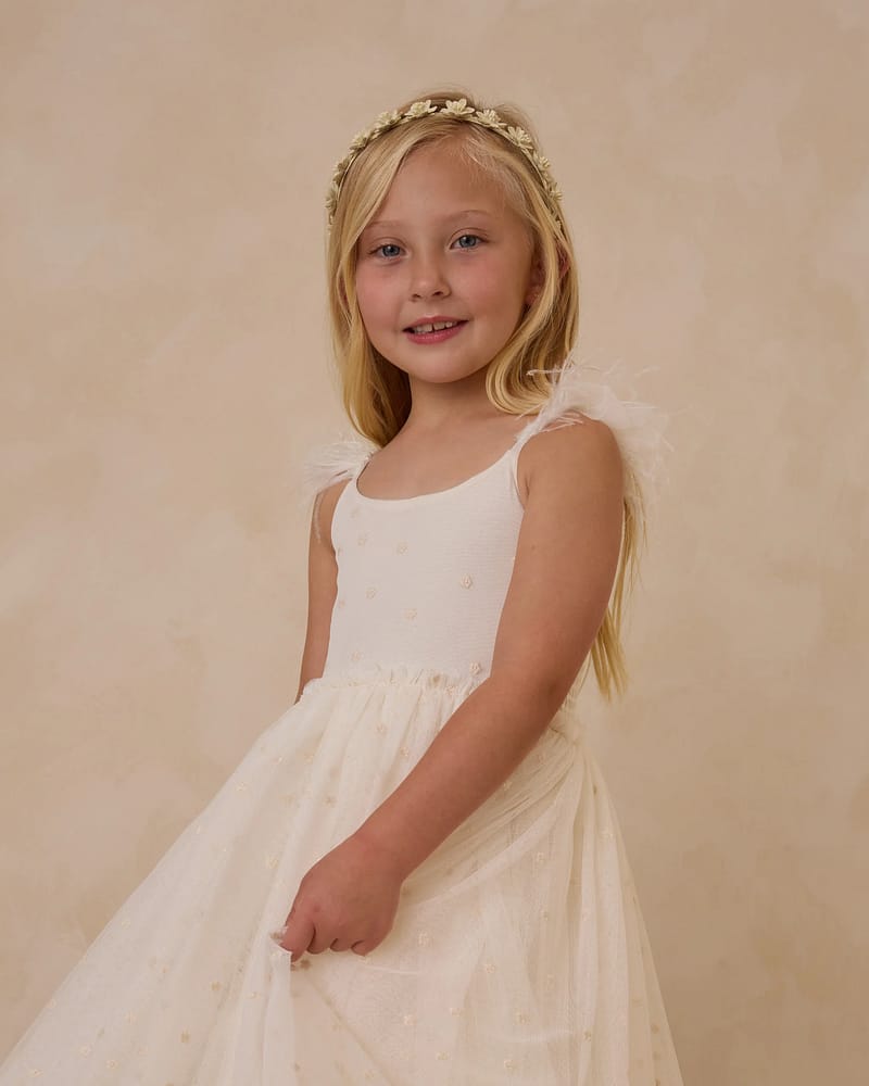 Tyllkjole m/ Broderte Blomster | Poppy Dress