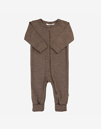 Ullpysj Heldress M/ glidelås og trylleføtter - 85% Merino, 15% Silke | Basic