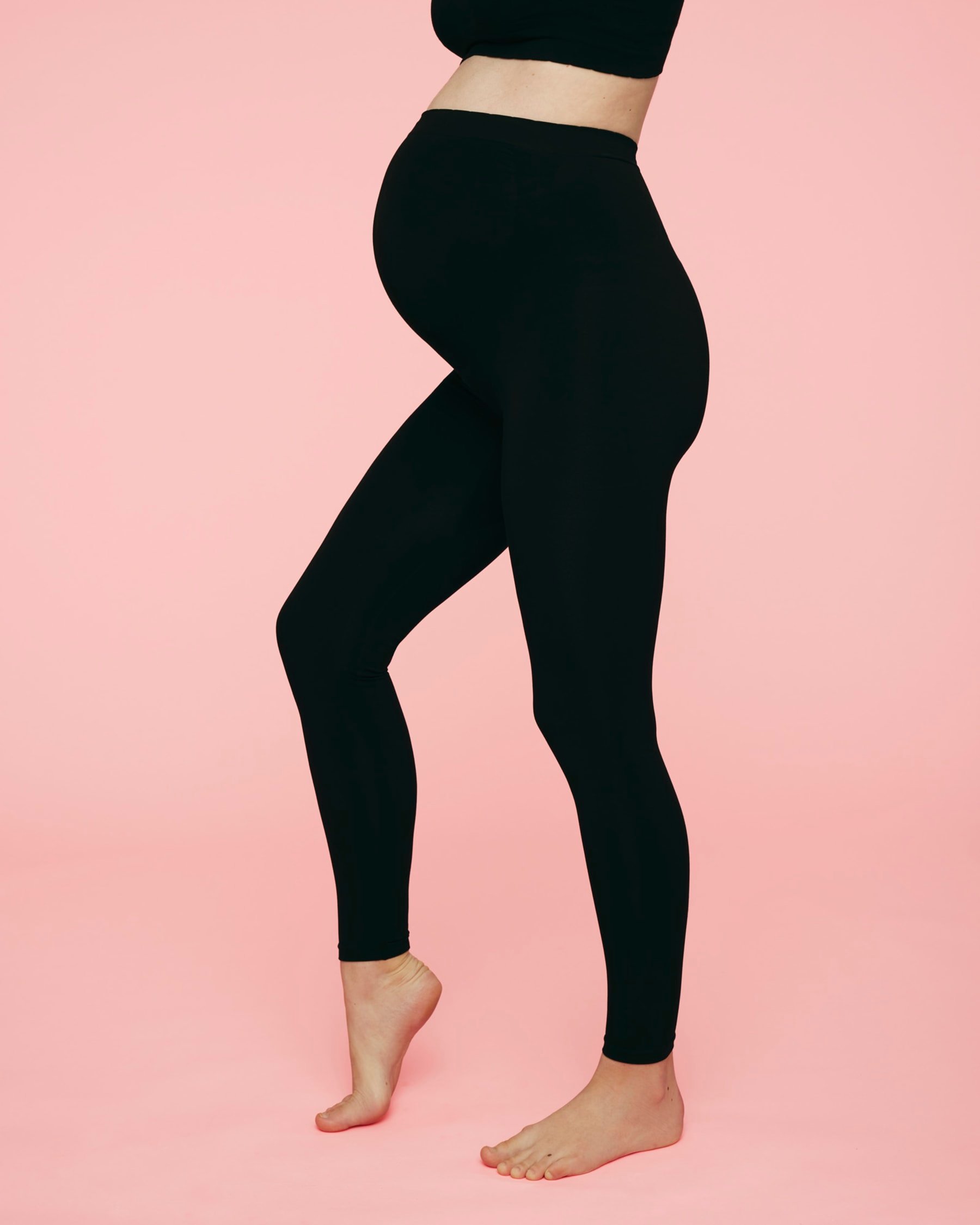 Gravid Leggings – Øko Bambus, Stretchy & Sømløs