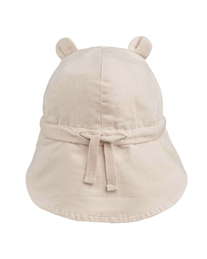 Solhatt m/ Nakkeskygge - Økologisk Lin og Bomull | Gorm