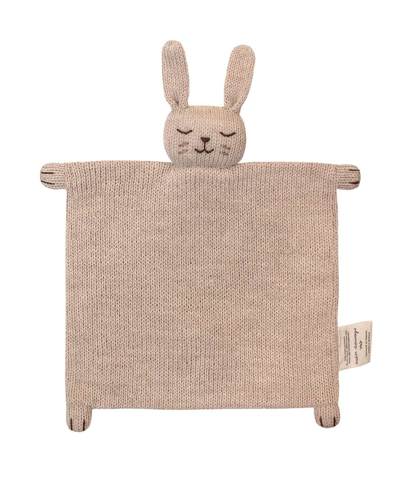 Koseklut Kanin - Håndstrikket Alpakkaull | Knitted Cuddle Cloth