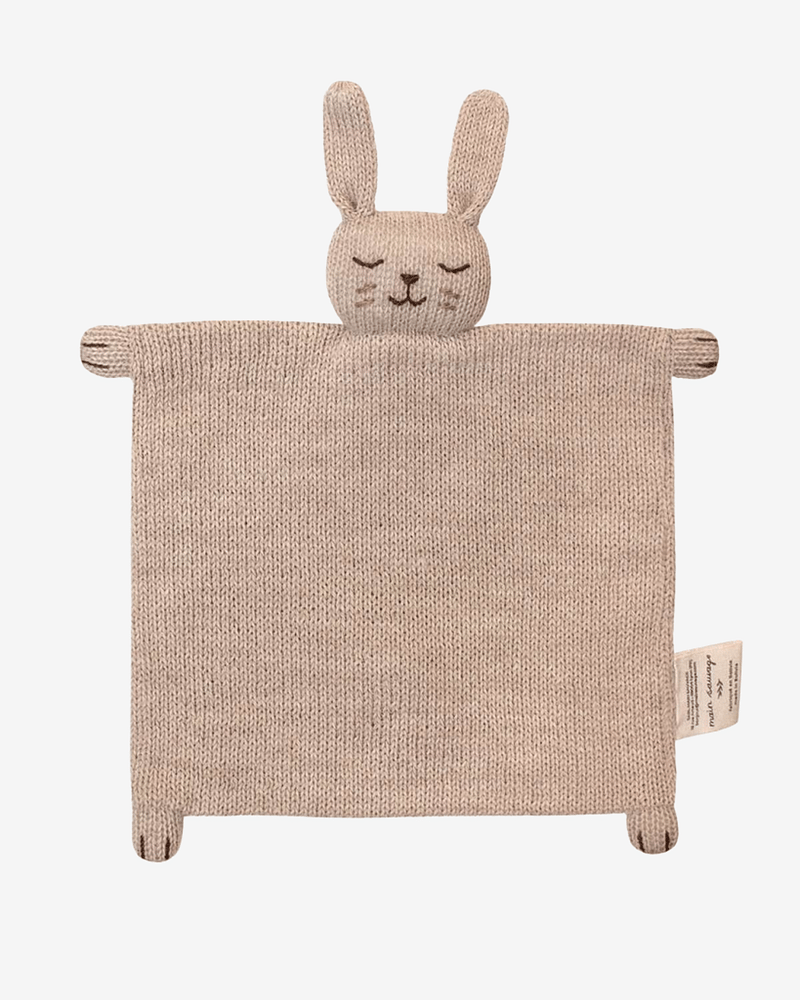 Koseklut Kanin - Håndstrikket Alpakkaull | Knitted Cuddle Cloth