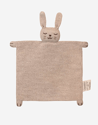 Koseklut Kanin - Håndstrikket Alpakkaull | Knitted Cuddle Cloth