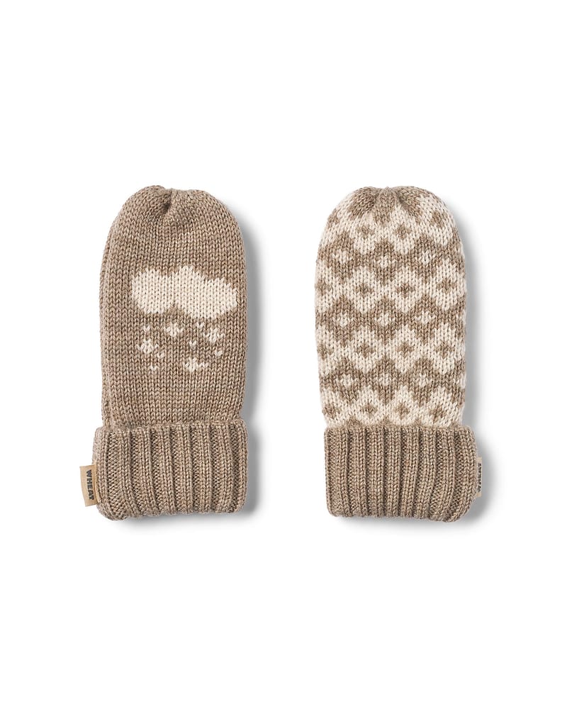 Ullvotter m/ tommel - 100% Merino | Jacquard Mittens Towsi