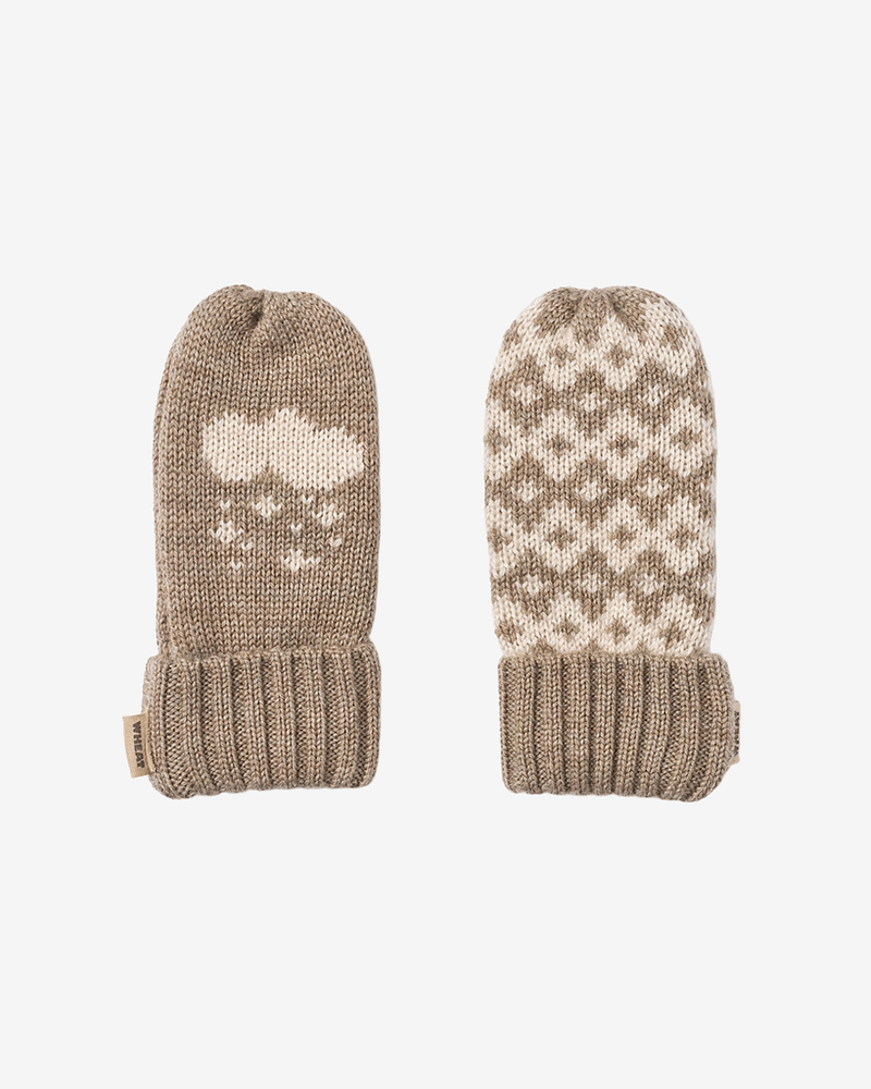 Ullvotter m/ tommel - 100% Merino | Jacquard Mittens Towsi