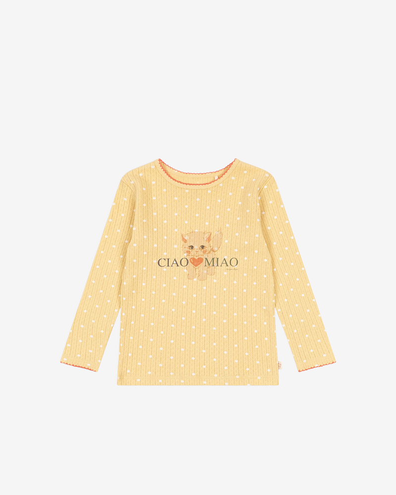 Trøye Langermet -100% Øko Bomull, Pointelle | Minnie Blouse GOTS