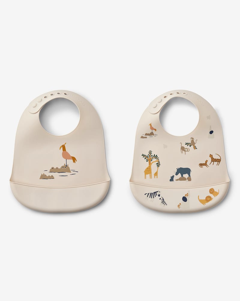Smekke med Lomme, 2pk - Silikon - Tilda