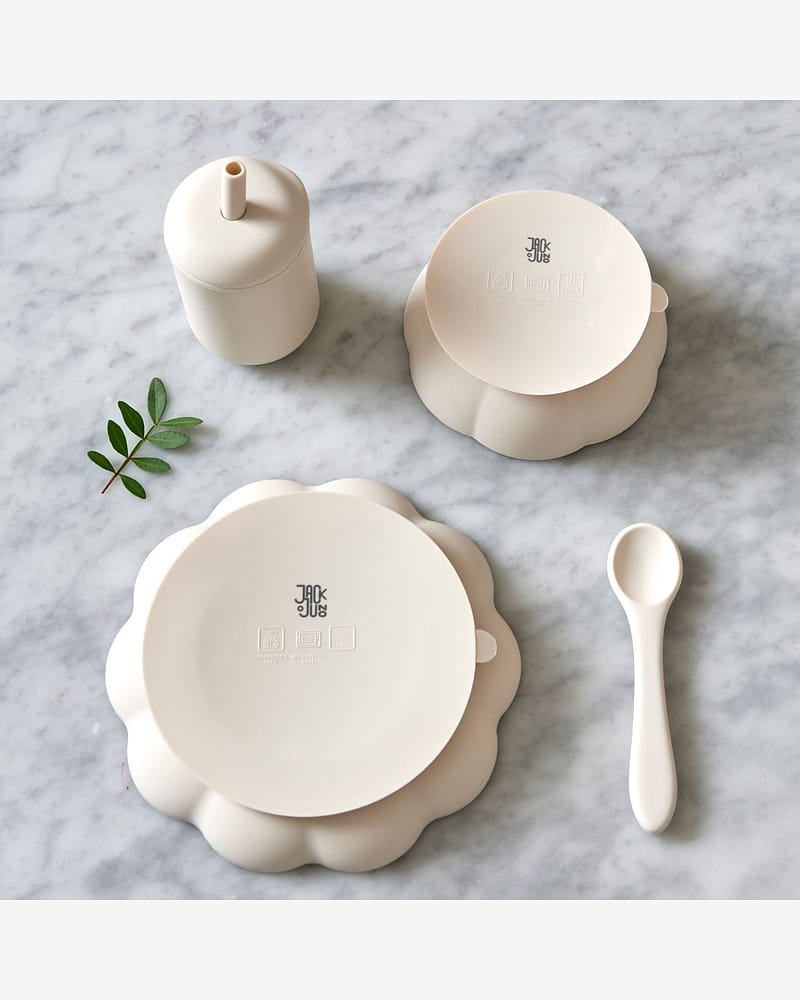 Spisesett Baby 4pk - 100% Silikon | Little Poppy Dining Set