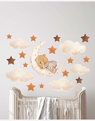 Wallstickers Bamse - ØKO Veggklistremerker Barnerom - 21pk