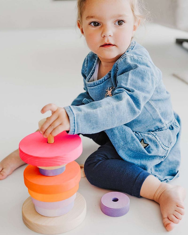 Stabletårn i Tre - Stort 23cm | Conical tower