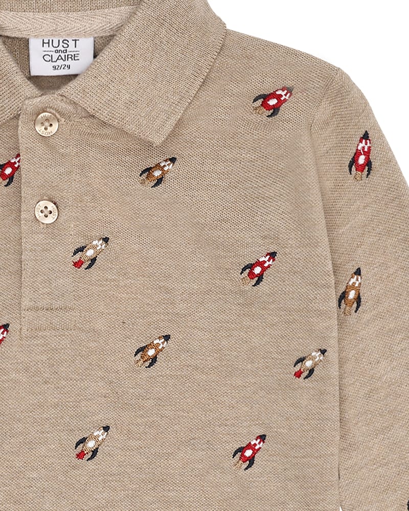 Vevd Øko Bomull | Stevie Space Embroidery