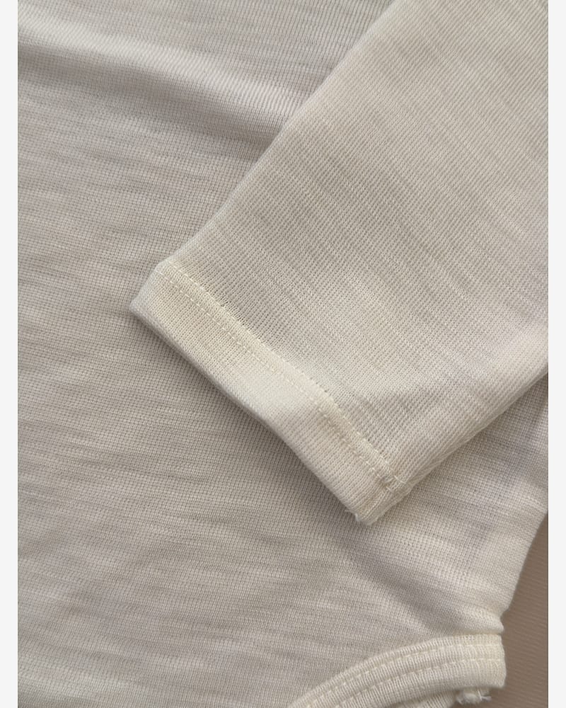 Ullbody m/ Konvolutt Hals - 100% Merino | Erba Wool LS Body