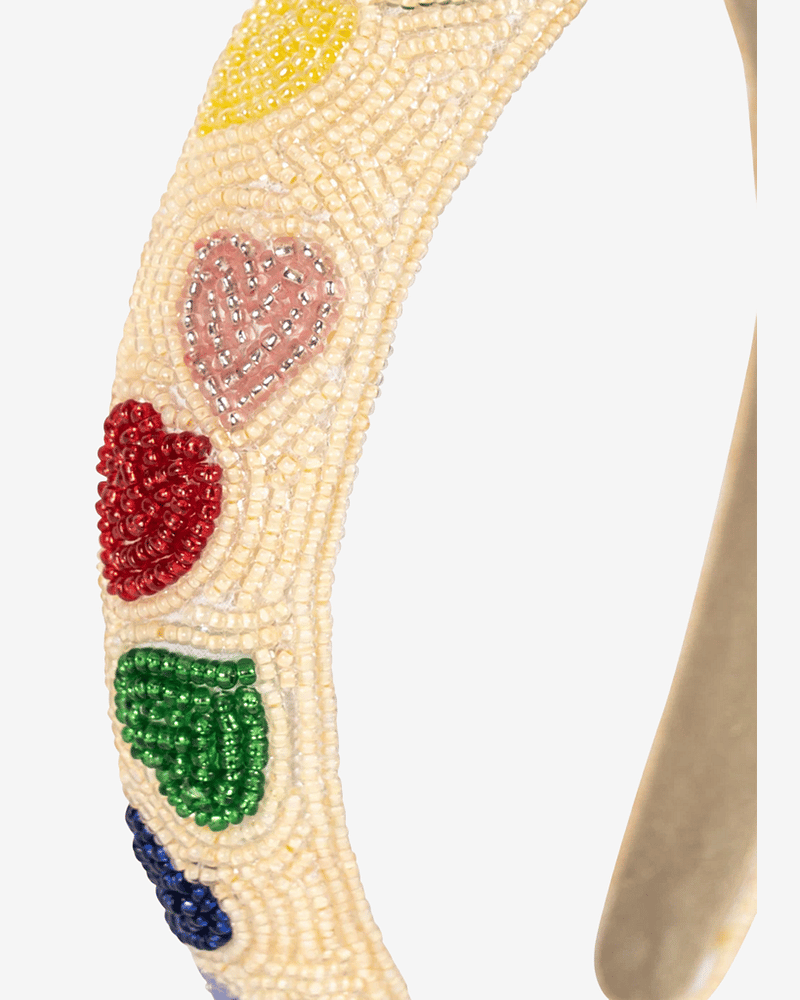 Hårbøyle med fargerik glassperler | Coeur Beaded Hair Brace