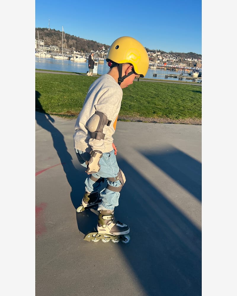 Beskyttelse for Rulleskøyter & Skateboard - Sett: 2x Albue- Kne- og Håndledd- beskyttere
