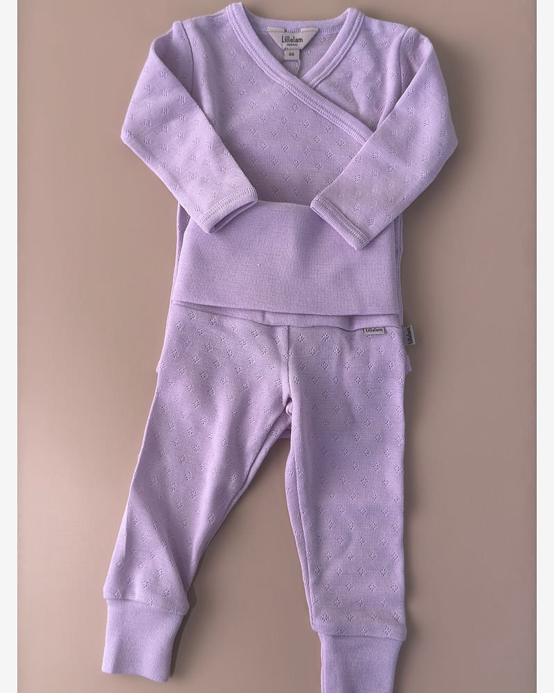 Omslagsbody Ull - 100% Merino, Pointelle | Ullbody Mini