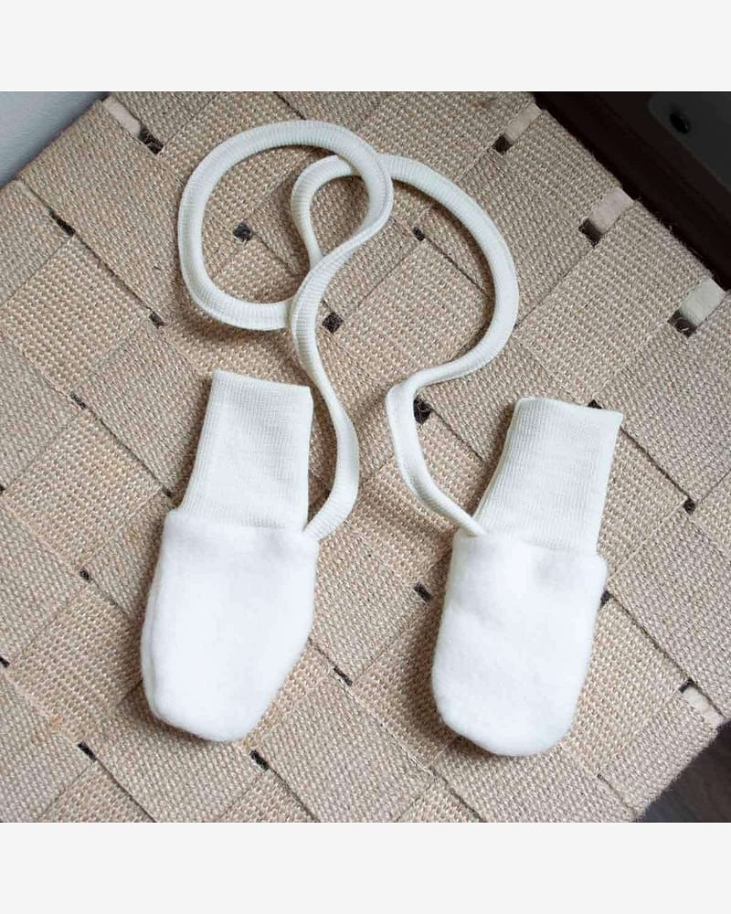 Babyvotter i ullfleece - Ubehandlet ull - Onesize (0-12 mnd)