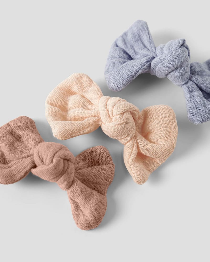 Hårspenne Barn - M/ Sløyfe 3pk | NMFACC-TORINA 3 PACK HAIR CLIPS LIL