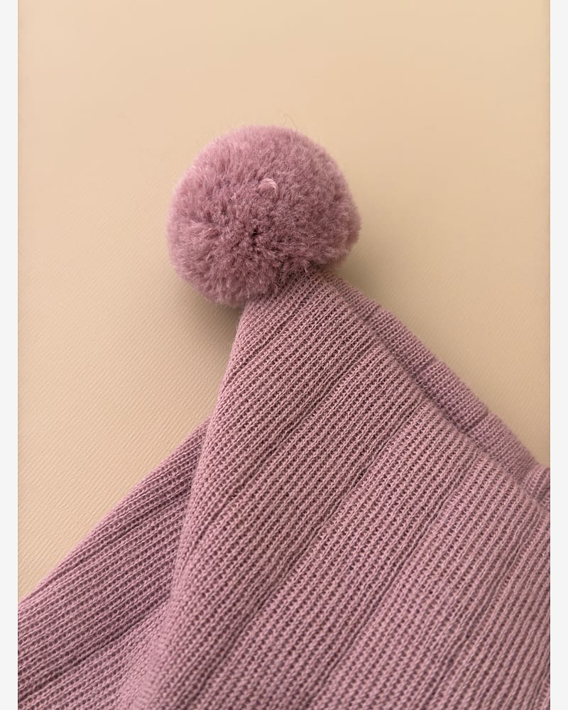 Knytelue Ull m/ Bomullsjersey fôr og Vindstopper | Ubehandlet Ull