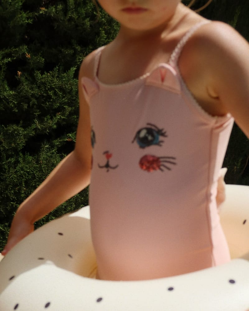 Badedrakt m/ Glitrende Paljetter - Badetøy UV 40+ | Kitty Swimsuit GRS