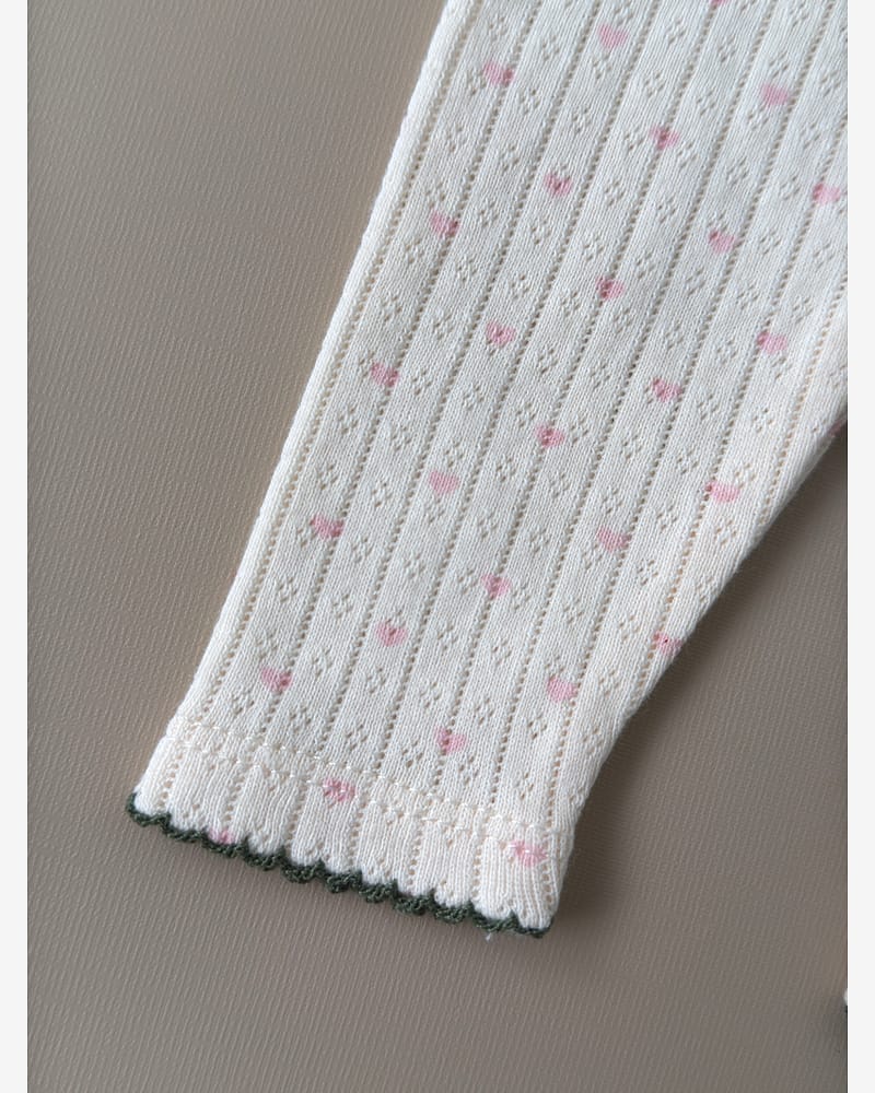 Leggings - 100% Øko Bomull, Pointelle | Minnie Pants GOTS