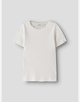T-Skjorte Barn - Øko Bomull, Pointelle | NMFHALDIS SS SLIM TOP LIL