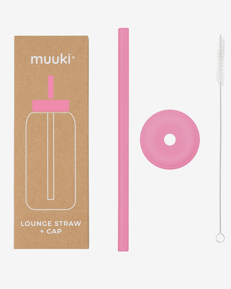 Flaskelokk m/ Sugerør til Muuki Daily Bottle - Lounge Straw + Cap