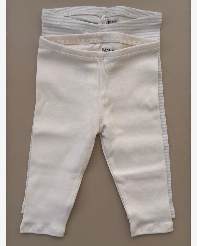 2pk Leggings Baby - Øko Bomull | Fio Pants - Gavepakke