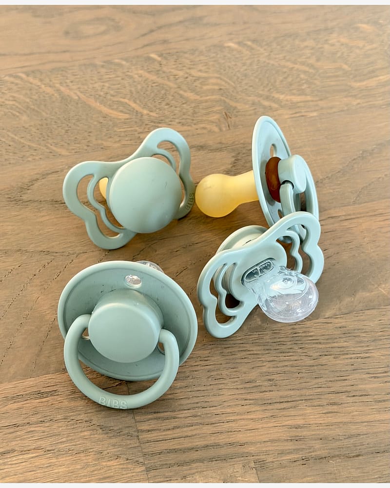 BIBS Try-it-Collection - Smokkepakke 4stk, Naturgummi | 0-6 mnd