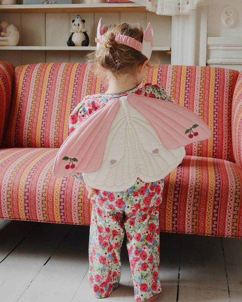 Sommerfugl Kostyme m/ Glitter - Vinger